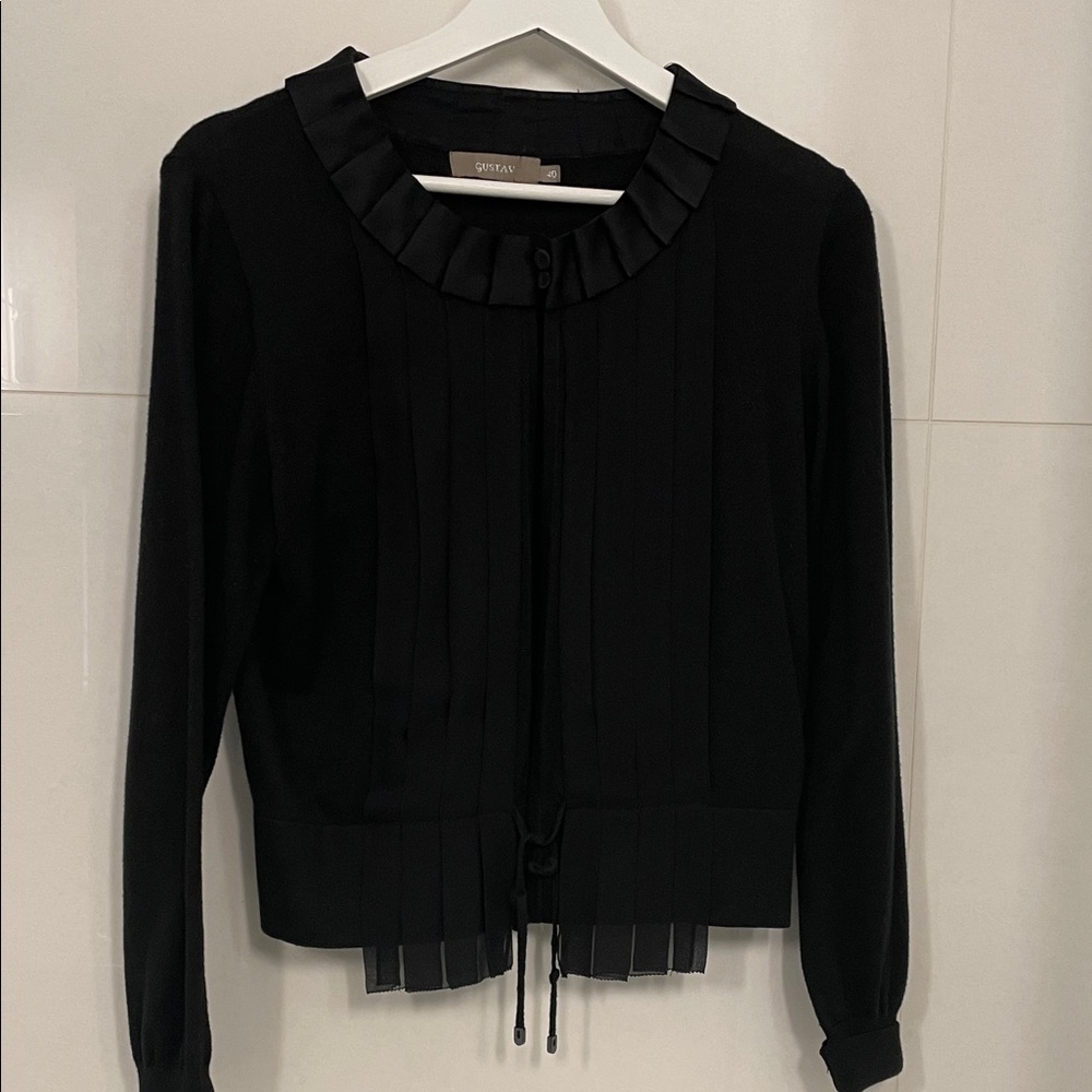 Elegant Black Women's Cardigan